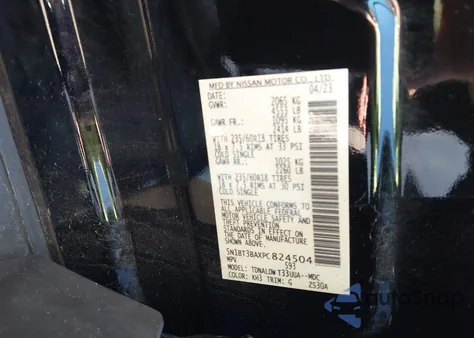 2023 Nissan Rogue Sv Fwd из США, поврежденный, VIN 5N1BT3BAXPC824504